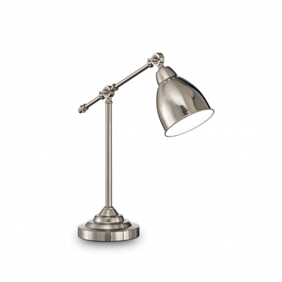 Ideal Lux 012209 stolní lampička Newton Nickel 1x60W|E27 - nikl