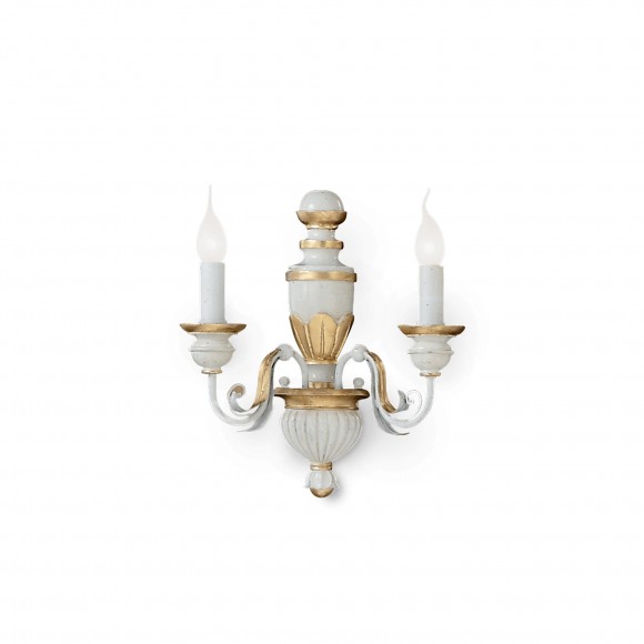 Ideal Lux 012902 nástěnné svítidlo Firenze 2x40W | E14 - bílá