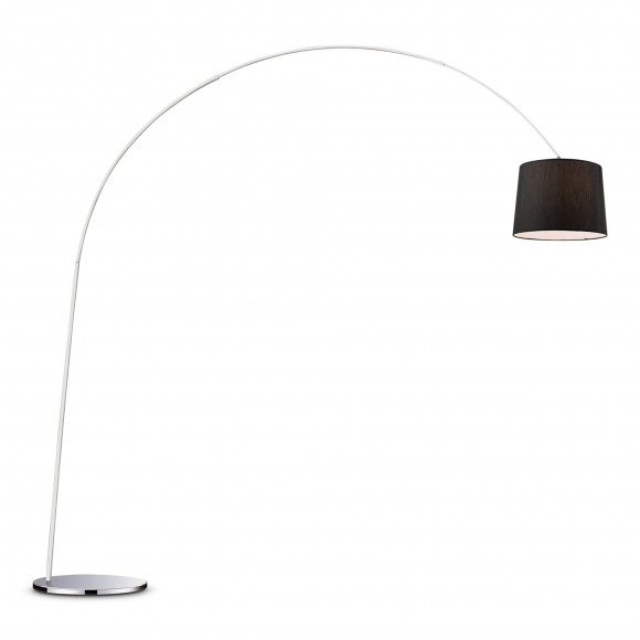 Ideal Lux 014371 stojací lampa Dorsale Black 1x60W | E27 - černá