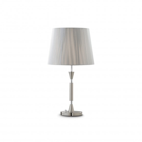 Ideal Lux 014975 stolní lampička Paris 1x60W | E27 - stříbrná