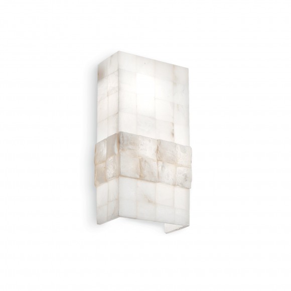 Ideal Lux 015132 nástěnné svítidlo Stones 2x60W|E27 - alabastr