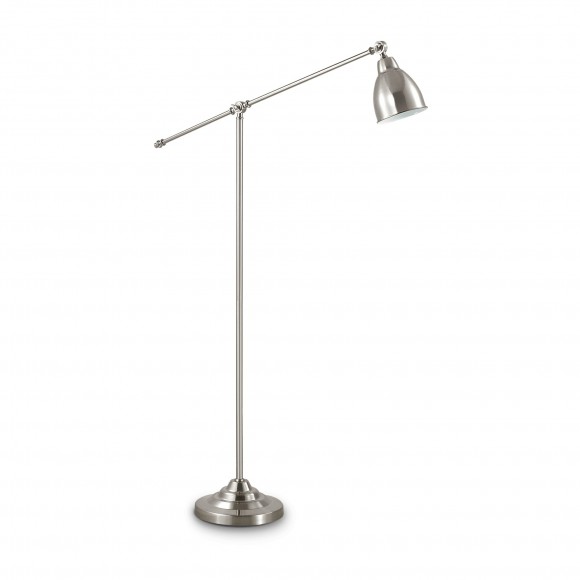 Ideal Lux 015286 stojací lampa Newton 1x60W | E27 - nikl