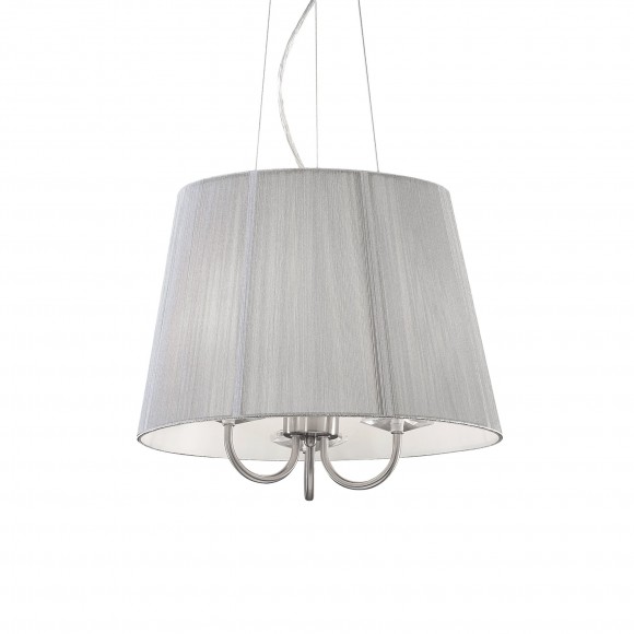 Ideal Lux 018010 závěsné stropní svítidlo Paris 3x40W | E14 - stříbrná