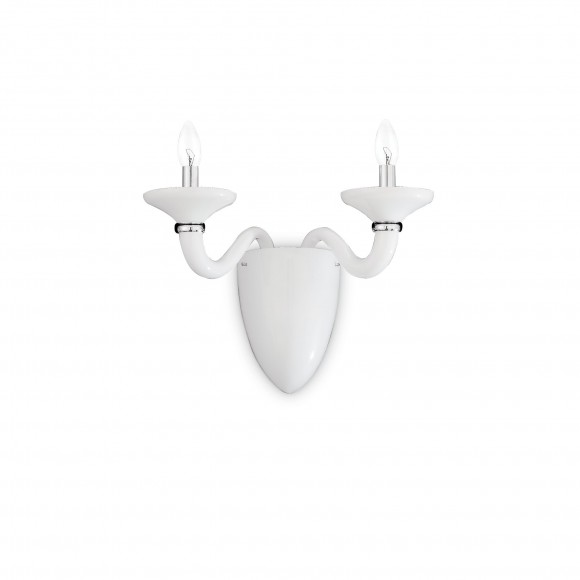 Ideal Lux 019376 nástěnné svítidlo White Lady Bianco 2x40W|E14 - bílé