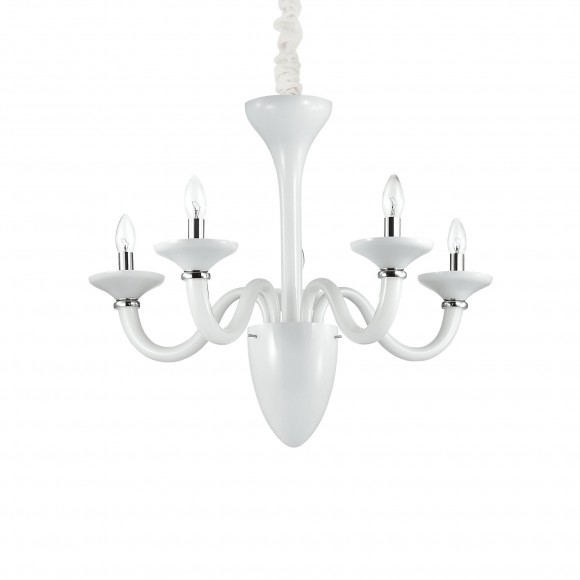 Ideal Lux 019383v závěsné stropní svítidlo White Lady Bianco 5x40W|E14