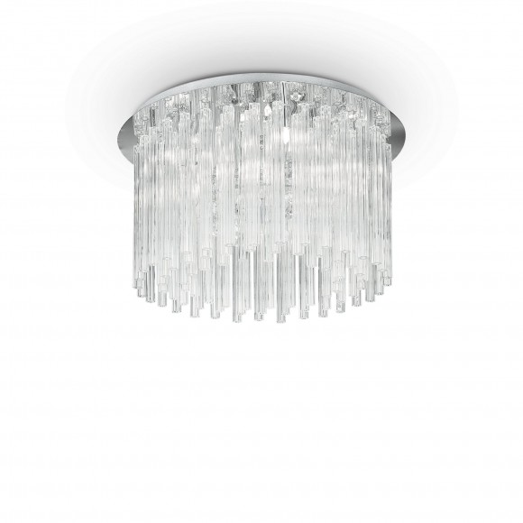 Ideal Lux 019451 přisazené stropní svítidlo Elegant 8x40W|G9 - křišťál