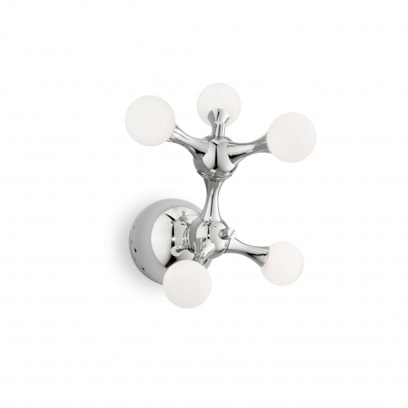 Ideal Lux 022277 přisazené stropní svítidlo Nodi 5x20W | G4 - chrom, bílá