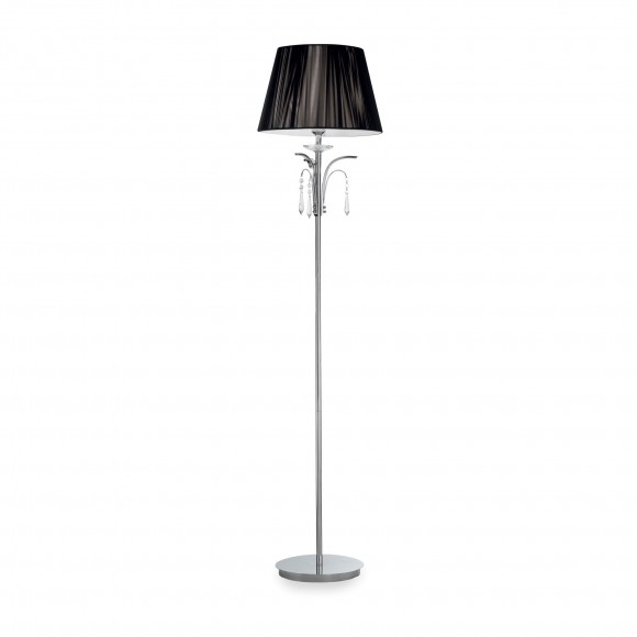 Ideal Lux 026039 stojací lampa Accademy 1x100W|E27 - černá