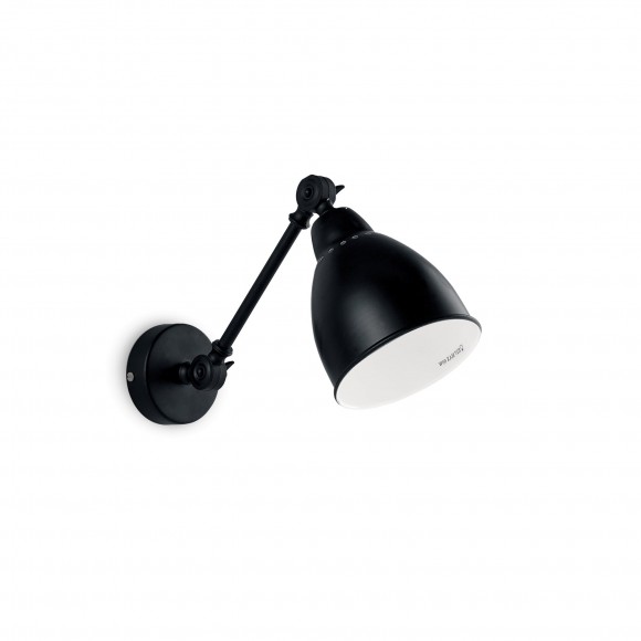 Ideal Lux 027852 nástěnná lampa Newton 1x60W|E27 - černá