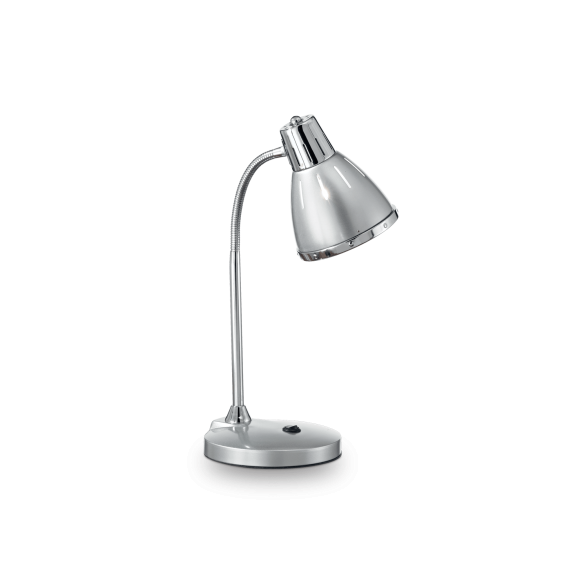 Ideal Lux 034416 stolní lampička Elvis Argento 1x60W|E27 - stříbrná
