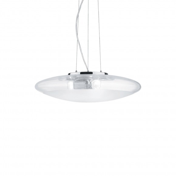 Ideal Lux 035529 závěsné stropní svítidlo Smarties Clear 3x60W|E27 - bílé
