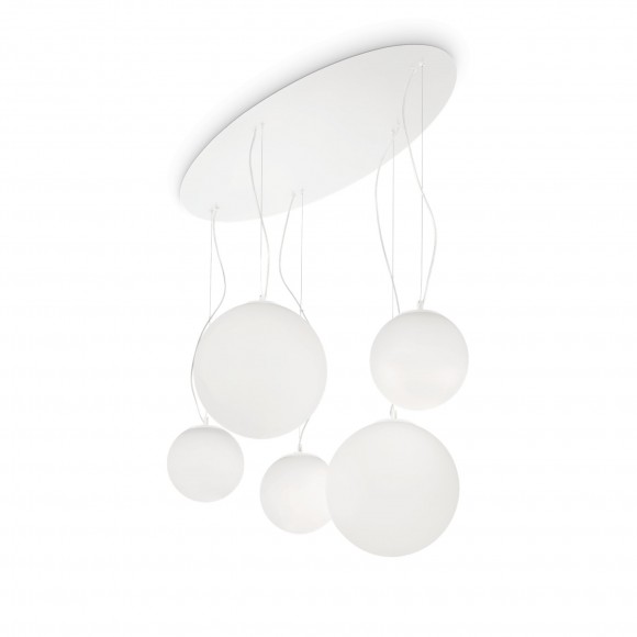 Ideal Lux 043562 závěsné stropní svítidlo Mapa Bianco 5x60W|E27 - bílé