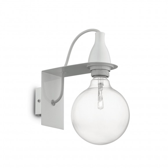Ideal Lux 045191 nástěnné svítidlo Minimal Bianco 1x70W|E27 - bílé