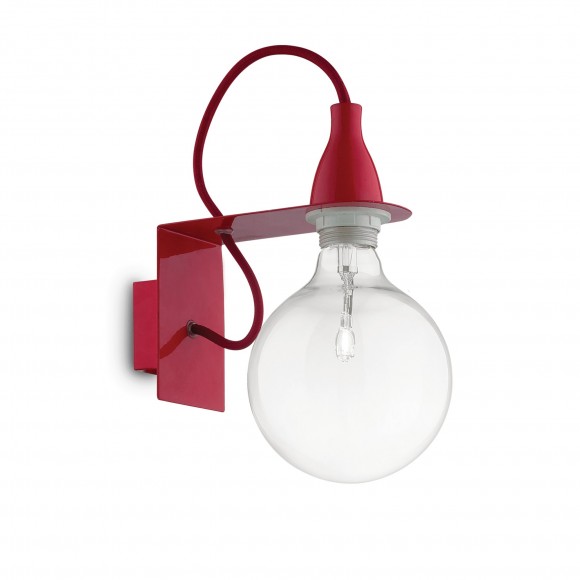 Ideal Lux 045221 nástěnné svítidlo Minimal Rosso 1x70W|E27 - růžové