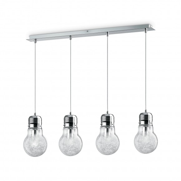 Ideal Lux 047799 závěsné stropní svítidlo Luce 4x60W|E27 - čirá
