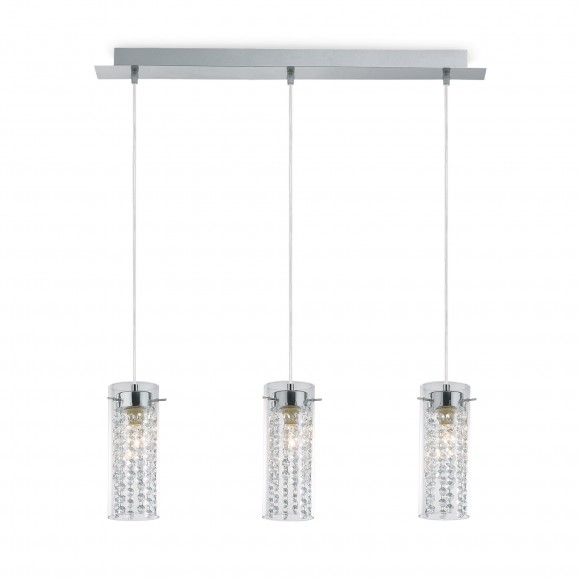 Ideal Lux 052366 závěsné stropní svítidlo Iguazu 3x40W|E14 - chrom