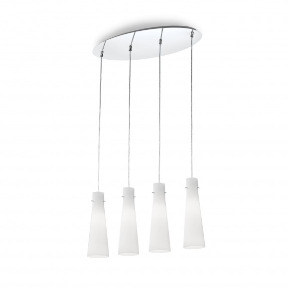 Ideal Lux 053455 závěsné stropní svítidlo Kuky Bianco 4x60W|E27 - bílé