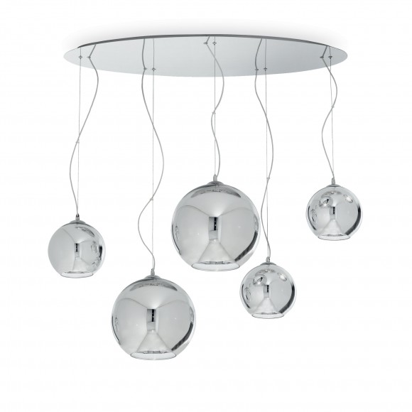 Ideal Lux 059655 LED venkovní nástěnné svítidlo Discovery 5x60W|E27|66 - šedé