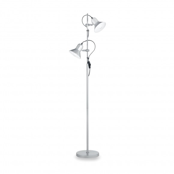 Ideal Lux 061115 stojací lampa Polly 2x60W|E27 - stříbrná