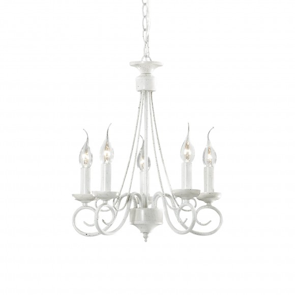 Ideal Lux 066622 závěsné stropní svítidlo Brandy 5x40W|E14 - bílá