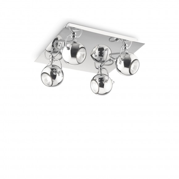 Ideal Lux 066820 přisazené stropní svítidlo Lunare 4x28W|GU10 - chrom
