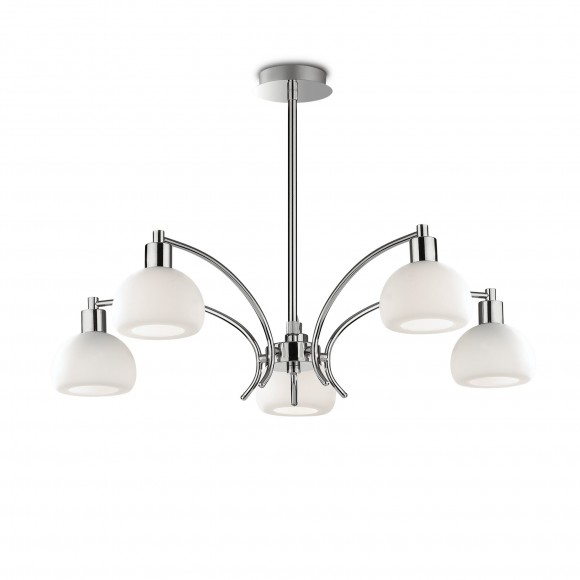 Ideal Lux 068459 závěsné stropní svítidlo Tokyo 5x40W|E14 - chrom