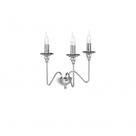 Ideal Lux 073118 nástěnné svítidlo Artu 3x40W|E14 - chrom