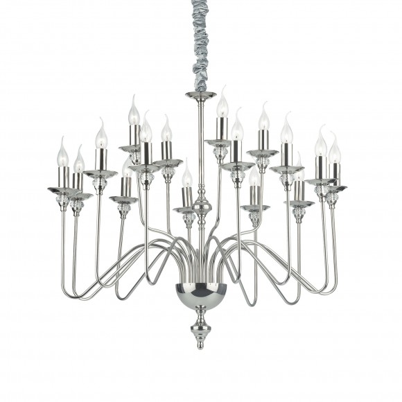 Ideal Lux 073149 závěsné stropní svítidlo Artu 16x40W | E14 - nikl