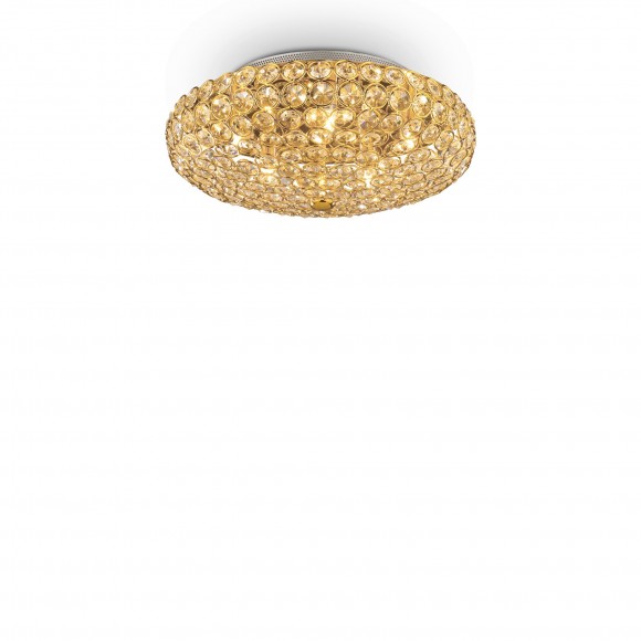 Ideal Lux 073187 přisazené stropní svítidlo King 5x40W|G9 - zlatá