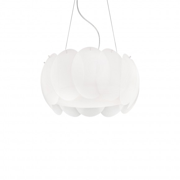 Ideal Lux 074139 závěsné stropní svítidlo Ovalino Bianco 5x60W|E27 - bílé