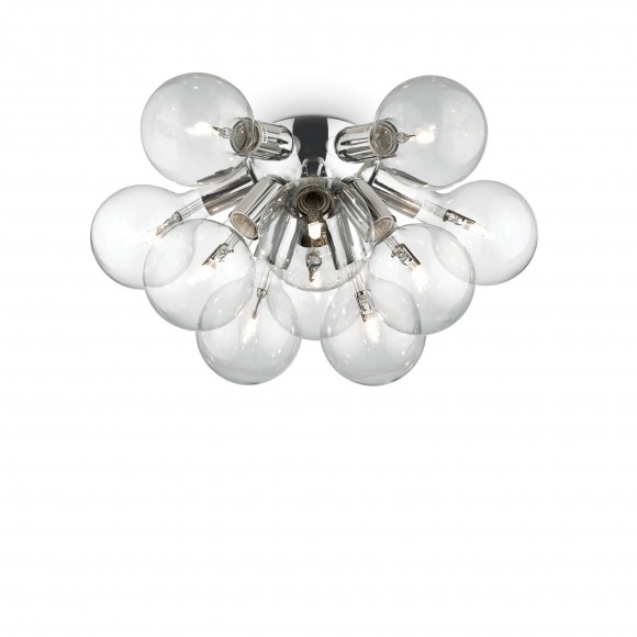 Ideal Lux 074740 přisazené stropní svítidlo Dea 10x20W | E27 - chrom