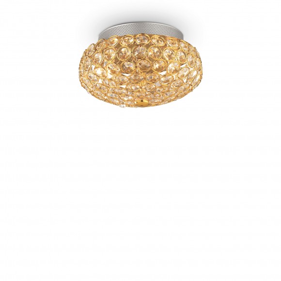 Ideal Lux 075402 přisazené stropní svítidlo King 3x40W|G9 - zlatá