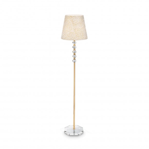 Ideal Lux 077765 stojací lampa Queen 1x60W|E27 - zlatá