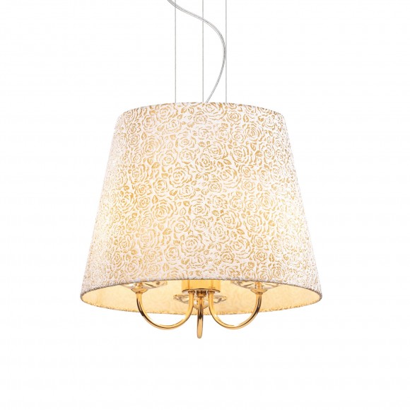 Ideal Lux 079400 závěsné stropní svítidlo Queen 3x40W|E14 - zlaté