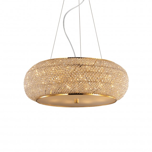 Ideal Lux 082257 závěsné stropní svítidlo Pasha Oro 10x40W|E14 - zlaté