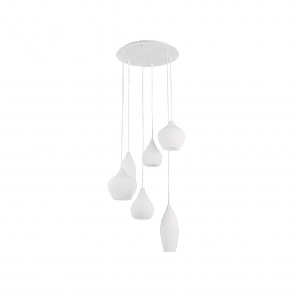 Ideal Lux 087818 závěsné stropní svítidlo Soft Bianco 6x40W|E14 - bílé