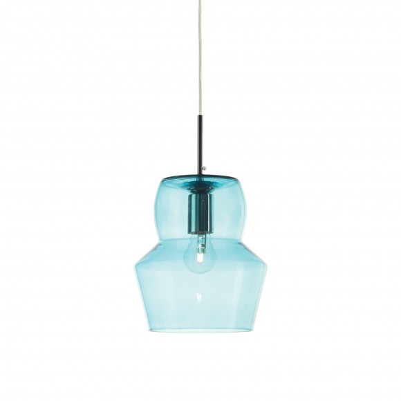 Ideal Lux 088969 závěsné stropní svítidlo Zeno Big 1x60W|E27 - azurové
