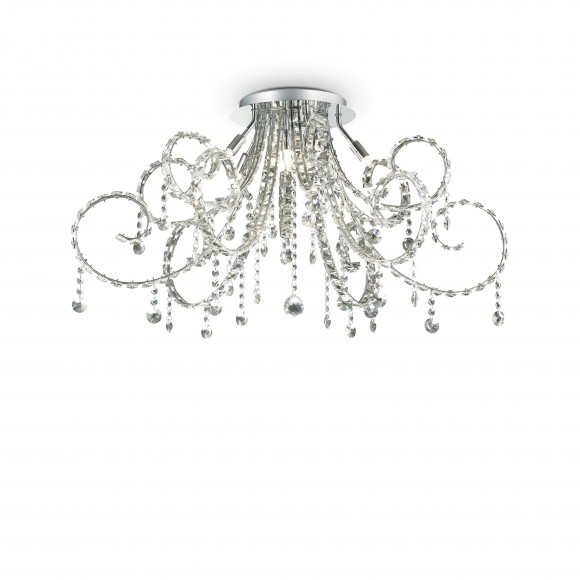 Ideal Lux 089454 přisazené stropní svítidlo Fiore 10x40W|G9 - křišťál