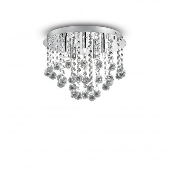 Ideal Lux 089485 přisazené stropní svítidlo Bojoux 5x40W|G9 - křišťál, chrom