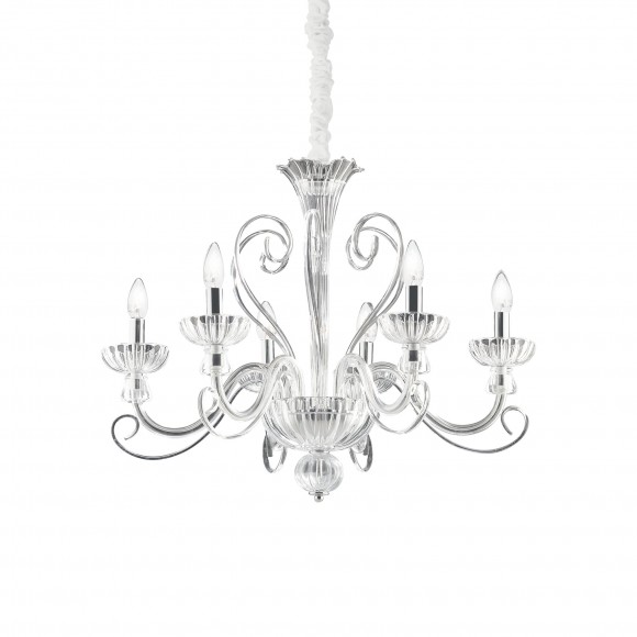 Ideal Lux 090252 závěsné stropní svítidlo Alexander 6x40W | E14 - chrom