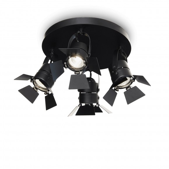 Ideal Lux 095707 bodové stropní svítidlo Ciak 4x50W|GU10 - černé