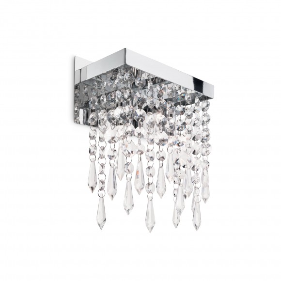 Ideal Lux 098784 nástěnné svítidlo Giada Transparente 5x40W|G9 - chrom, křišťál
