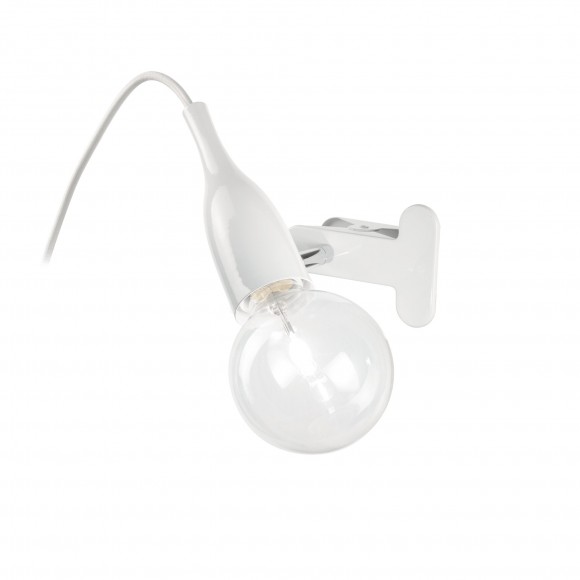 Ideal Lux 098944 lampička s klipem Picchio Bianco 1x70W|E27 - bílá