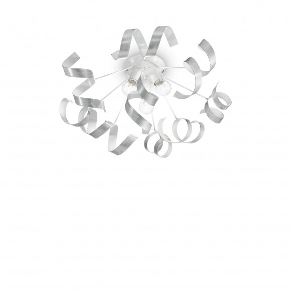 Ideal Lux 101576 přisazené stropní svítidlo Vortex Argento 3x40W|E14 - stříbrné