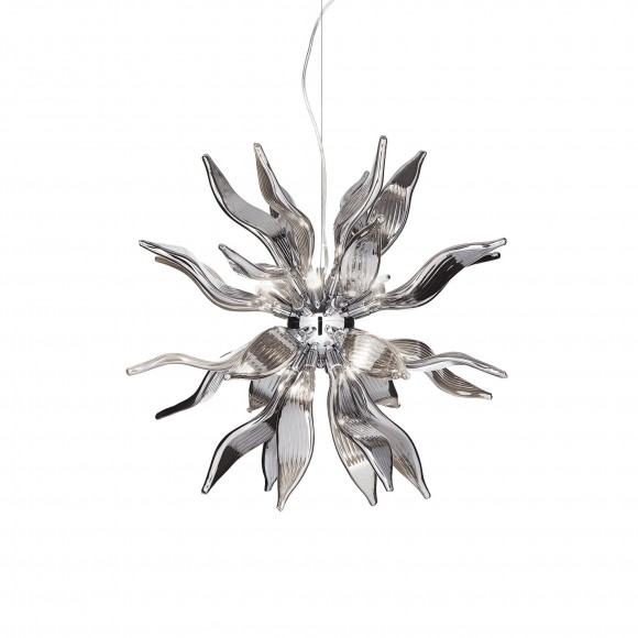 Ideal Lux 111940 závěsné stropní svítidlo Leaves Fume 8x40W|G9
