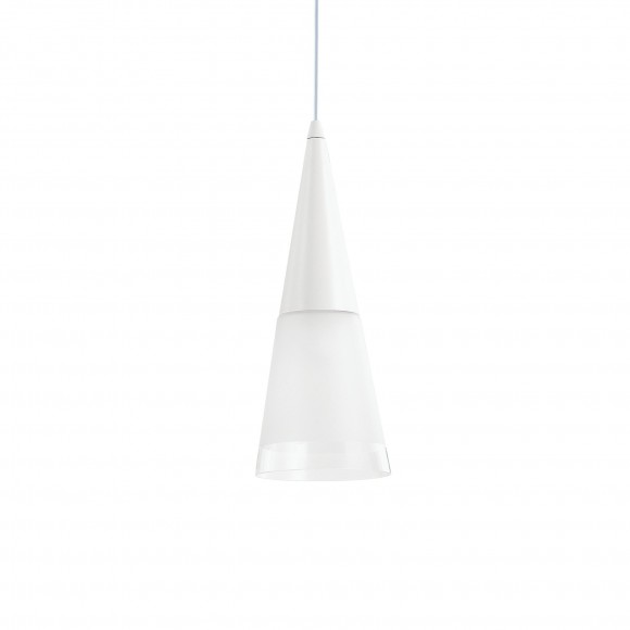 Ideal Lux 112459 závěsné stropní svítidlo Cono Bianco 1x40W|E14 - bílé