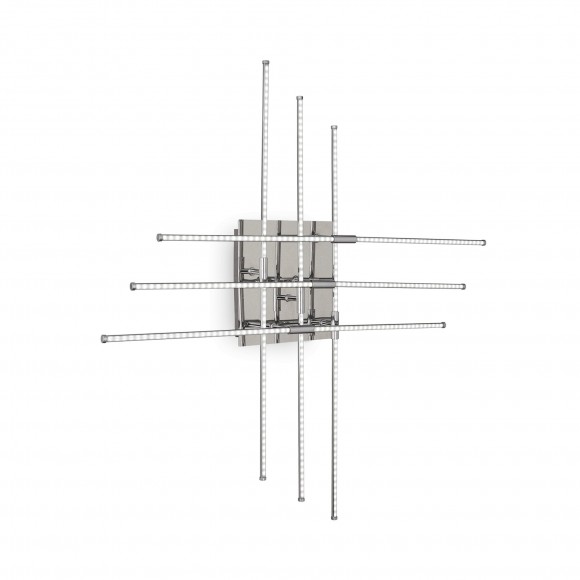 Ideal Lux 114750 LED nástěnné svítidlo Cross 1x28,8W | 1500lm | 3000K - chrom