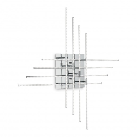 Ideal Lux 114767 LED nástěnné svítidlo Cross 1x38,4W | 2000lm | 3000K - chrom