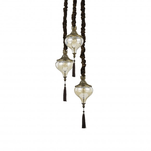 Ideal Lux 115986 závěsné stropní svítidlo Harem 3x60W|E27 - bronz