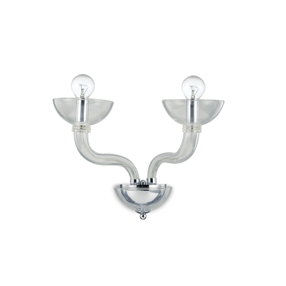Ideal Lux 116600 nástěnné svítidlo Casanova Transparente 2x40W|E14